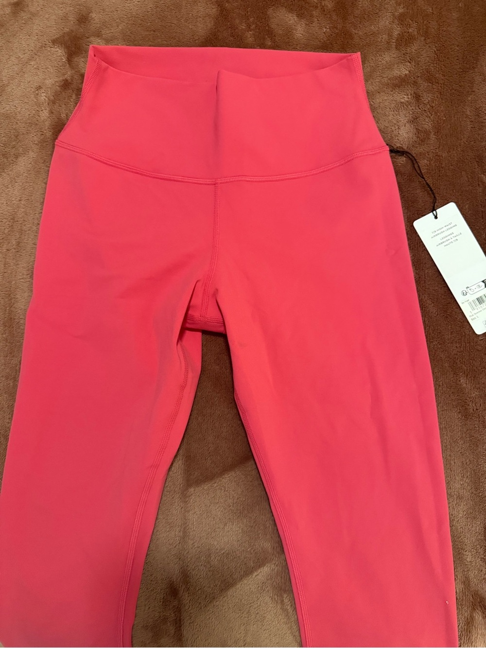 ALO Women’s 7/8 High Waist Airbrush Legging Size L Hot Pink